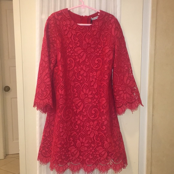 Dolce & Gabbana girls red lace dress - Picture 3 of 8